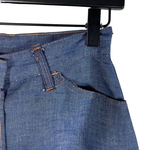 Vintage 1960’s, 1970’s Levi’s Button Down A Line Maxi Skirt Orange Label - Picture 7 of 11